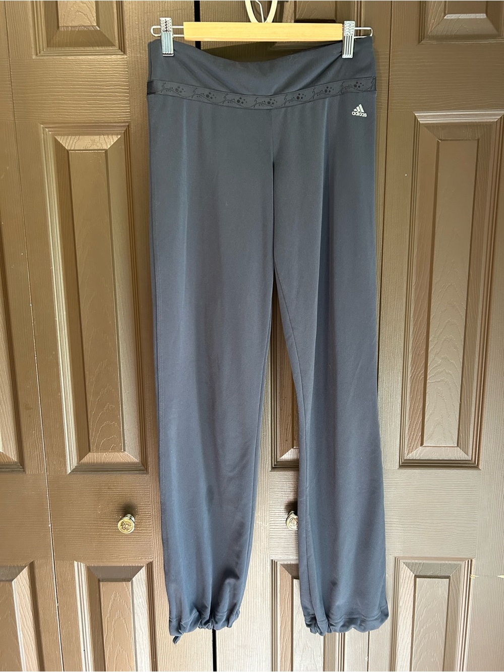 adidas Dark Gray Misses’ Jogger Sweatpants with Logo